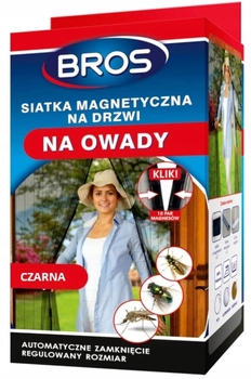 Bros Klik Siatka Magnetyczna Na Drzwi Czarna 100x220cm