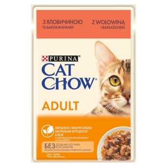 Purina Cat Chow Adult Wołowina Z Bakłażanem 85g