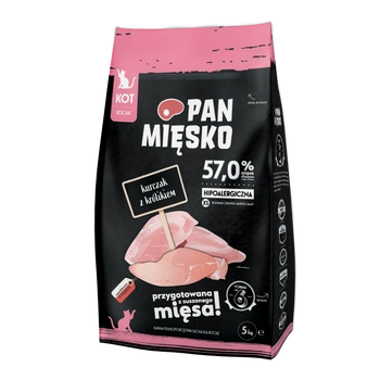 PAN MIĘSKO Kurczak Z Królikiem Dla Kociąt XS 5kg