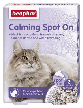 BEAPHAR Calming Spot On Krople Uspokajające Dla Kota 3x0.4ml