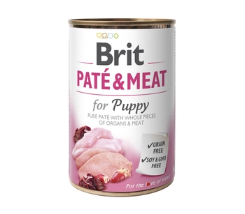 Brit Pate & Meat Puppy Kurczak Z Indykiem 400g