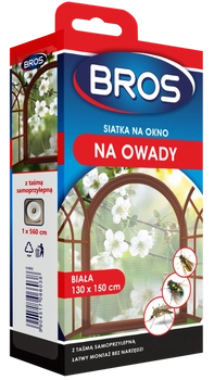 Bros Siatka Na Okno Biała 130x150cm