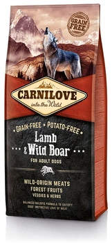 Carnilove Lamb & Wild Boar For Adult 12+2kg