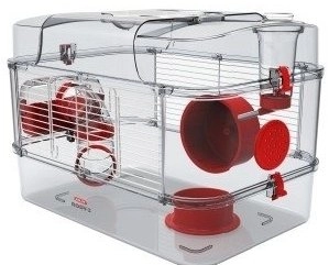 Zolux Klatka Rody 3 Solo 41x27x28cm Czerwona