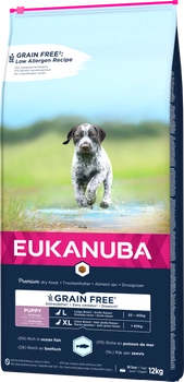 Eukanuba Puppy&Junior Large Breeds Grain Free Łosoś 12kg