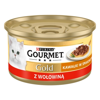 Purina Gourmet Gold Sauce Delight z wołowiną 85g