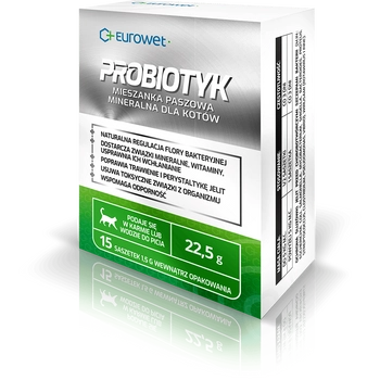Eurowet Probiotyk W Saszetkach Dla Kotów 15x1,5g