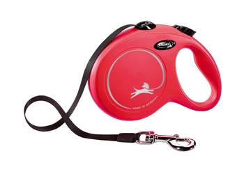 Flexi Smycz New Classic L Taśma 5m Do 50kg Czerwona