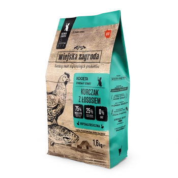 Wiejska Zagroda Kurczak Z Łososiem Dla Kociąt 1,6kg