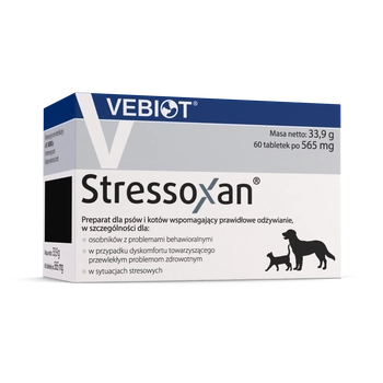 Vebiot Stressoxan Suplement Dla Psa 60 Tabletek