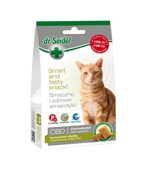Laboratorium DermaPharm Dr Seidel Smakołyki Dla Kotów Na Zwiększoną Witalność Z CBD 50g