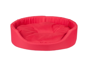 AMIPLAY Legowisko Owalne Basic Czerwone XXXL