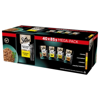 SHEBA® Selection Select Slices Drobiowe Smaki 40x85g