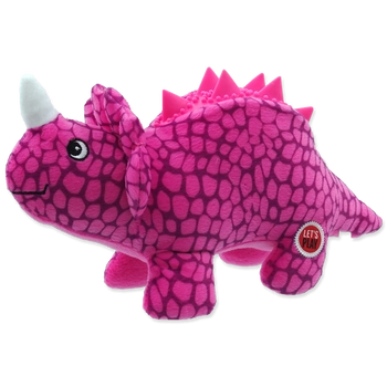 Zabawka dla psów LP pluszowy Dinozaur w kolorze purpurowym 25 cm