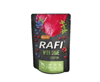Dolina Noteci Rafi Z Dziczyzną Dla Psa (Czarne Opakowanie) 300g