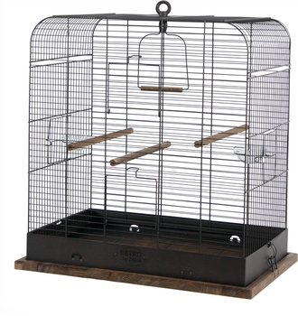 Zolux Klatka Retro Madelaine Dla Ptaków 54x34x53cm Czarna