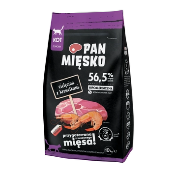 PAN MIĘSKO Cielęcina Z Krewetkami Dla Kota S 10kg