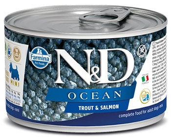 Farmina N&D Ocean Canine Trout & Salmon Adult Mini 140g