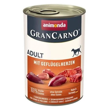 ANIMONDA GranCarno Adult Dog Wieprzowina Z Sercami Drobiu 400g