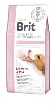 Brit Grain Free Veterinary Diet Dog Hypoallergenic Łosoś Z Groszkiem 12kg