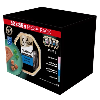 SHEBA® Classics Rybne Smaki 32x85g