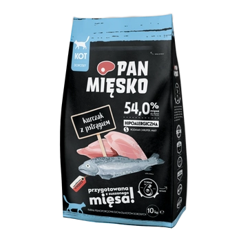 PAN MIĘSKO Kurczak Z Pstrągiem S Dla Kota 10kg