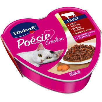 Vitakraft Poesie Karma Dla Kota Wołowina Z Marchewką 85g