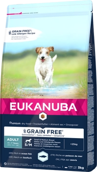 Eukanuba Adult Small&Medium Grain Free Łosoś 3kg