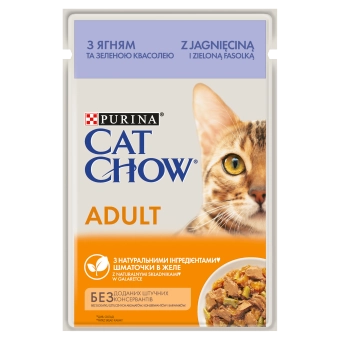 Purina Cat Chow Adult Jagnięcina I Zielona Fasolka 85g