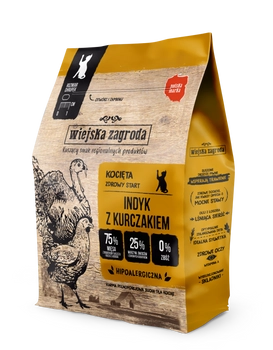 Wiejska Zagroda Indyk Z Kurczakiem Dla Kociąt 400g