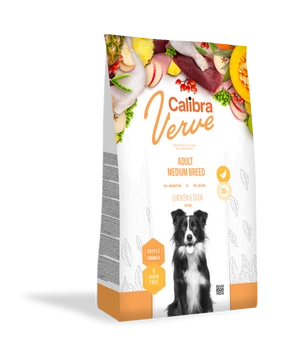 Calibra Dog Verve Adult Medium Breed Chicken & Duck 12kg