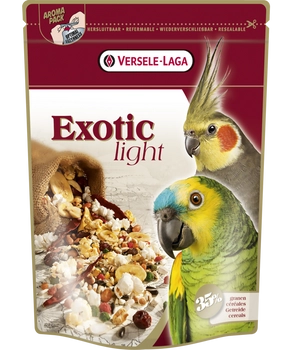 Versele-Laga Exotic Light - Mieszanka Z Prażonymi Ziarnami Dla Dużych I Średnich Papug 750g