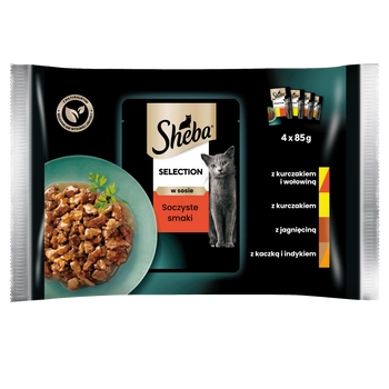 Sheba Saszetka Selection In Sauce Soczyste Smaki 4x85g