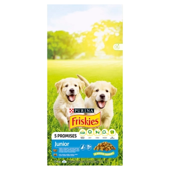 PURINA Friskies Junior Z Kurczakiem Mlekiem I Warzywami 15kg