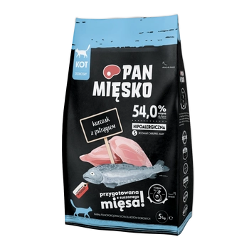 PAN MIĘSKO Kurczak Z Pstrągiem S Dla Kota 5kg
