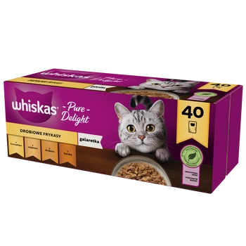 Whiskas Adult Saszetki 40 x 85g Drobiowe Frykasy Mokra Karma