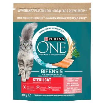 Purina One Cat Sterilcat Karma Z Łososiem Dla Kota 800g