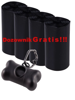 Zestaw woreczki na odchody 330szt (22 x 15szt) + dozownik GRATIS