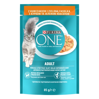 Purina One Adult Karma Dla Kota Z Kurczakiem I Zieloną Fasolką 85g