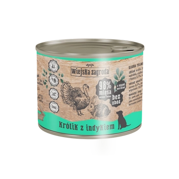 Wiejska Zagroda Królik Z Indykiem 200g