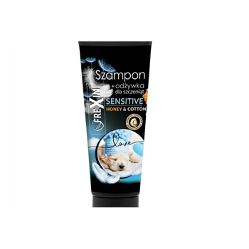 Frexin Sensitive Szampon Z Odżywką Dla Szczeniąt Honey&Cotton 220ml