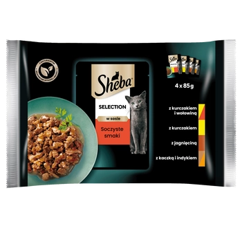 Sheba Saszetka Selection In Sauce Soczyste Smaki 4x85g