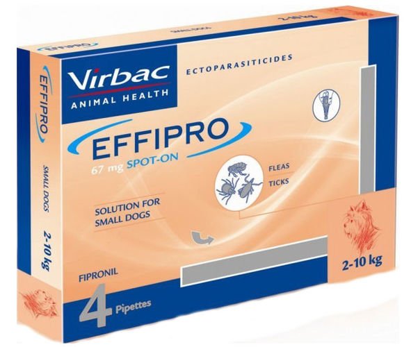 EFFIPRO  Spot-On pies S 2-10 kg (pipeta 4 x 0,67ml)