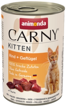 Animonda Cat Carny Kitten Wołowina I Drób 400g