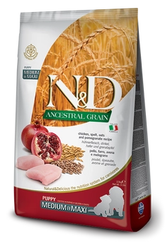Farmina N&D Ancestral Grain Canine Puppy Medium&Maxi Chicken&Pomegranate 2,5kg