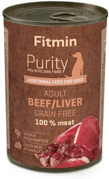 Fitmin Dog Purity Tin Beef With Liver 400g