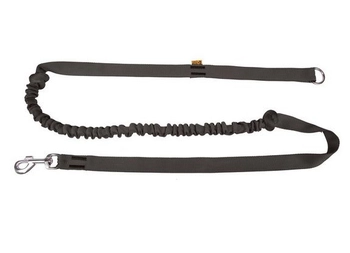 Dingo Smycz Z Amortyzatorem I Uchwytem Czarna 170cm