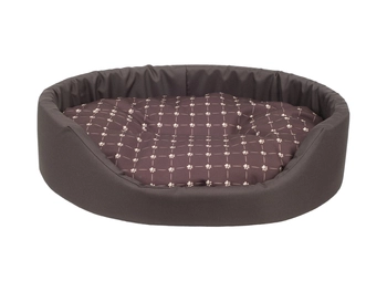 AMIPLAY Legowisko Owalne Fun Brązowe S