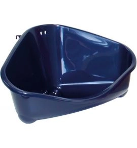 Moderna Kuweta Narożna Do Klatki S Granatowa