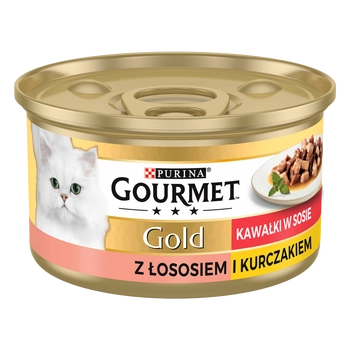 Purina Gourmet Gold łosoś/ kurczak w sosie 85g